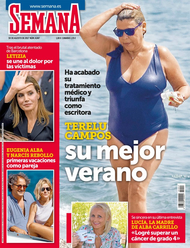 Terelu Campos, Mercedes Milá, Rosa Benito... ¡Las famosas lucen 'cuerpazo' y bikini este verano 2017!