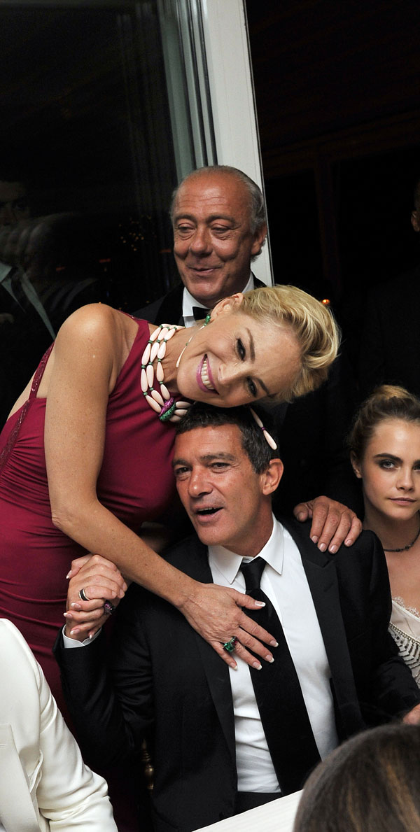 ¡Sorpresa! Antonio Banderas y Sharon Stone, enamorados Banderas-stone
