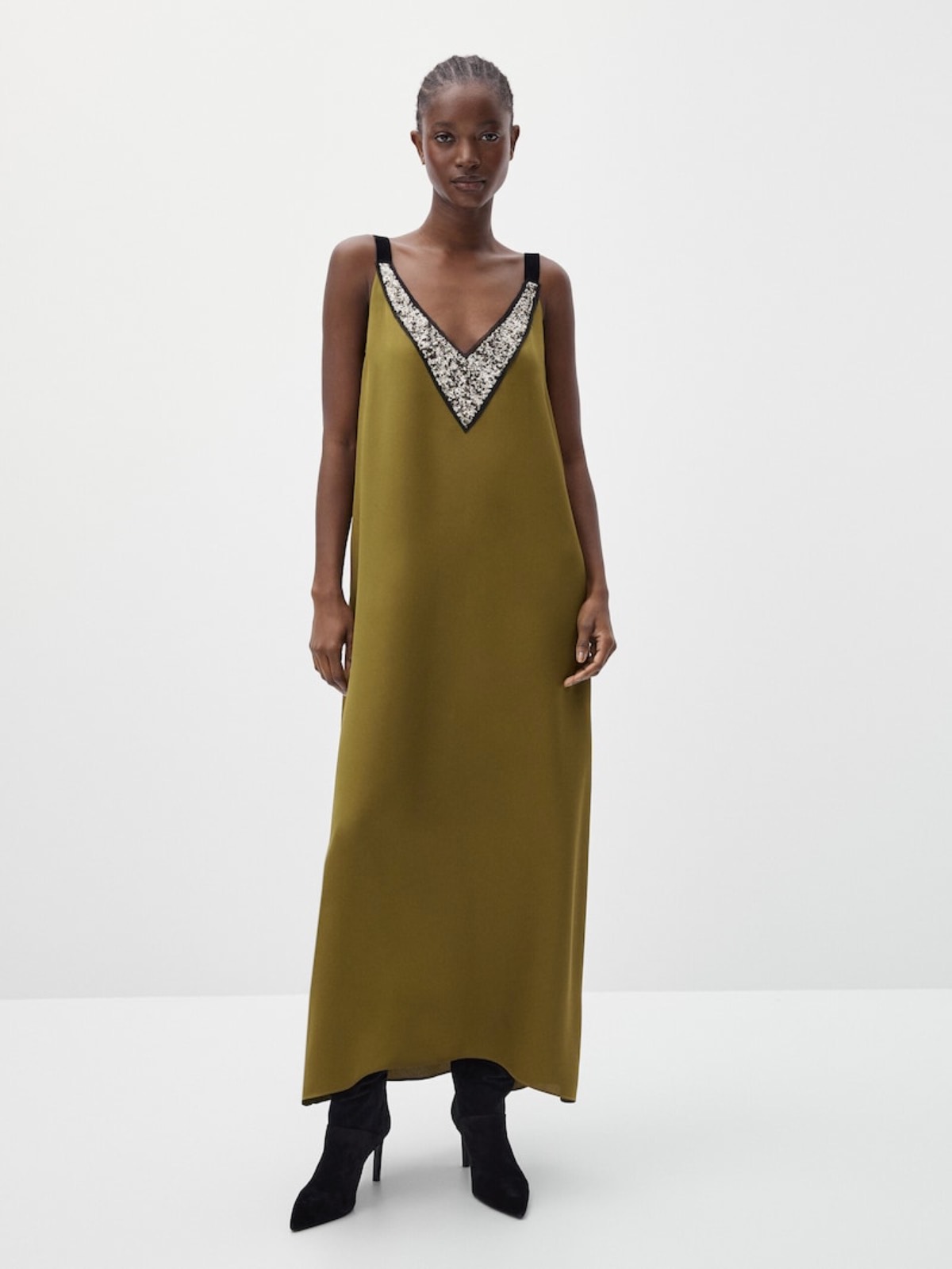 Vestido verde massimo shop dutti 2019