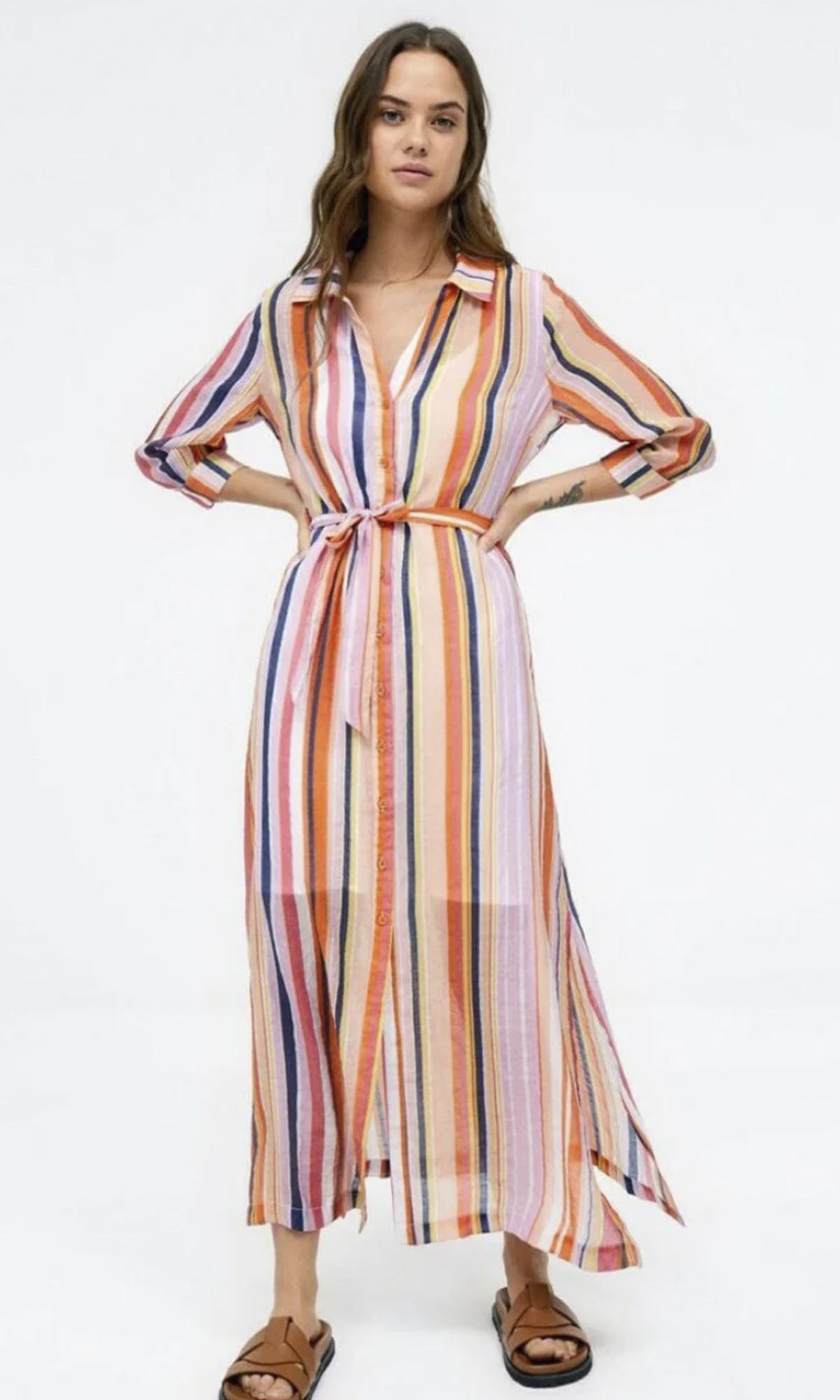 Vestido rayas de colores new arrivals