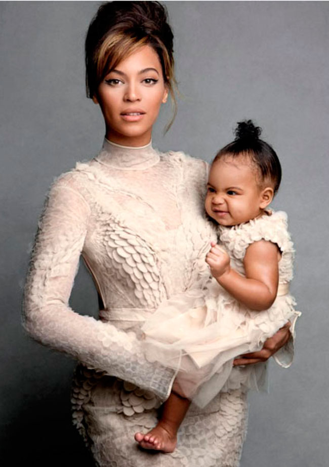 Beyoncé, con su hija, Blue Ivy, que ya tiene cinco años.
