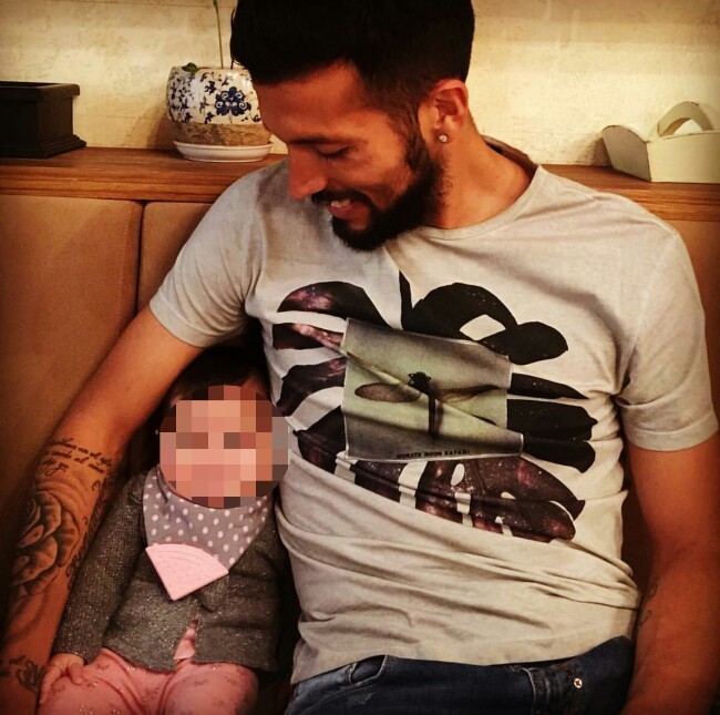 Shaila con su padre Foto: Instagram Ezequiel Garay
