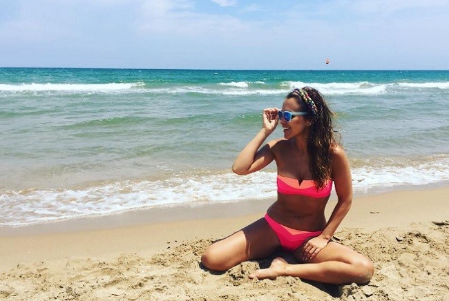 Paula Echevarría posando en la playa Foto: Instagram