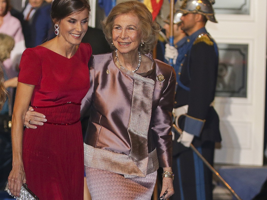 La Reina Letizia y la Reina doña Sofía