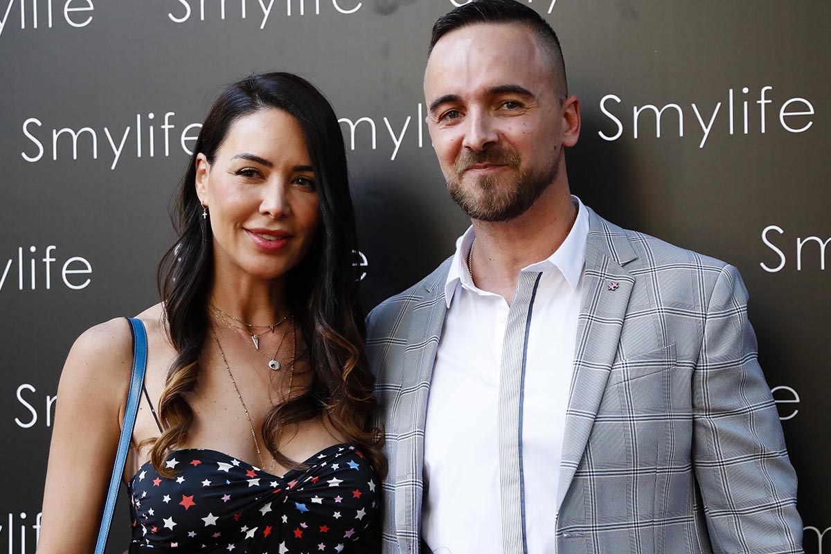 Model and former miss Vania Millan and Julian Bayon Diaz at Smylife Collection Beauty Art V Gala in Madrid on Tuesday, 18 June 2019..