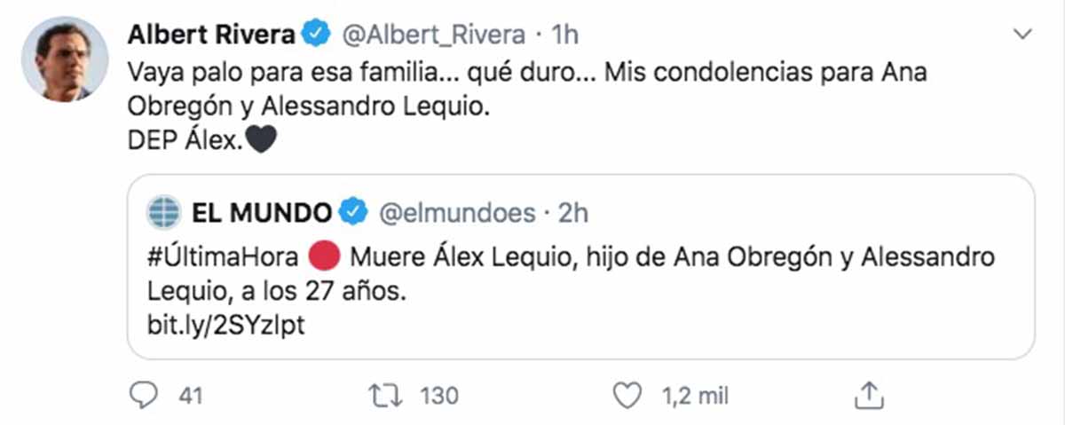 Albert Rivera Álex Lequio
