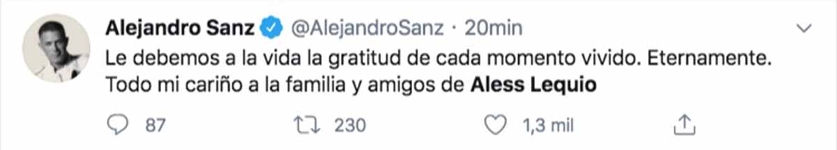 Alejandro Sanz Álex Lequio