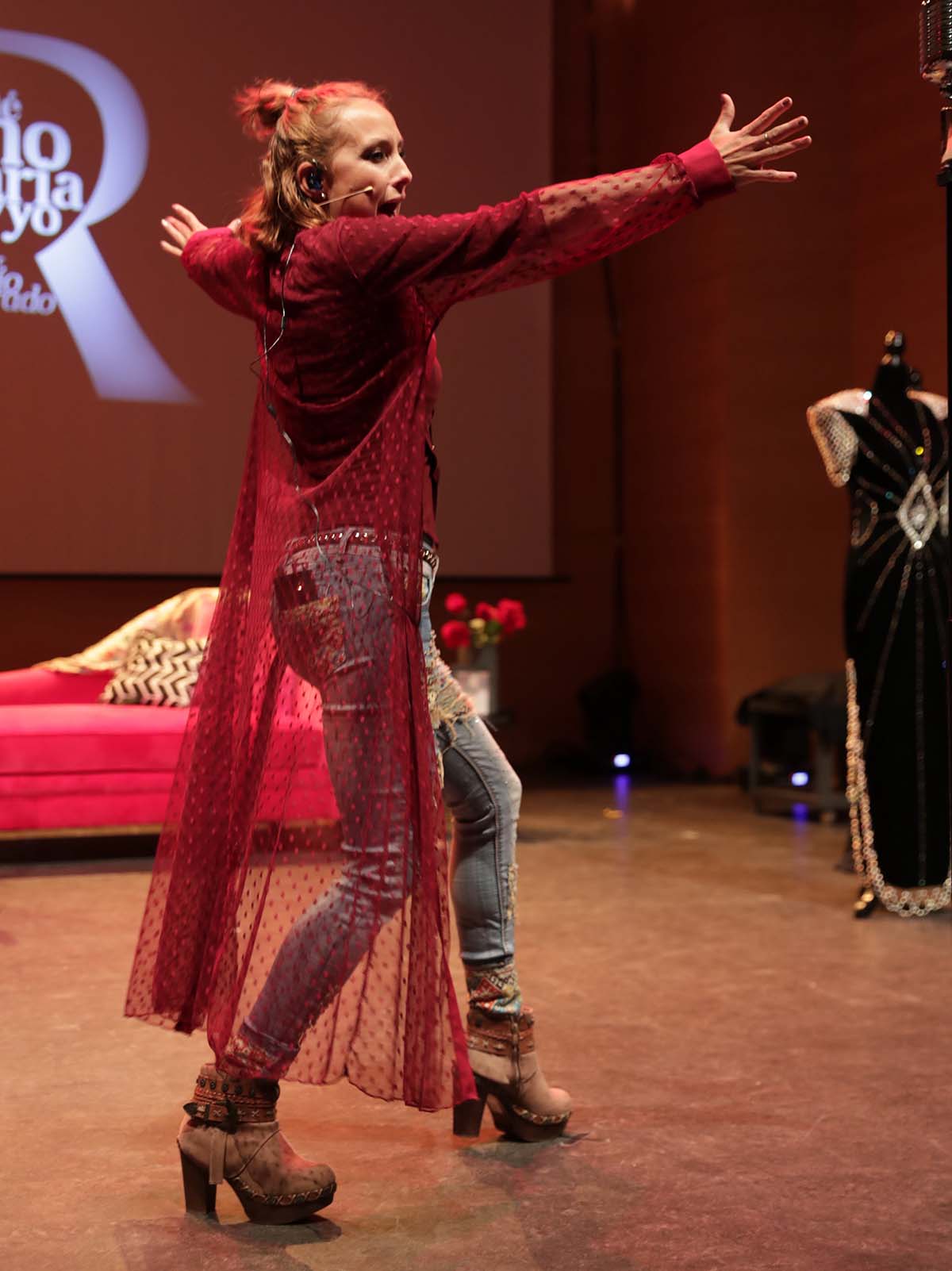 Rocio Carrasco during premiere musical “ Que no daría yo “ in Boadilla del Monte, Madrid, on Saturday, 10 February 2020